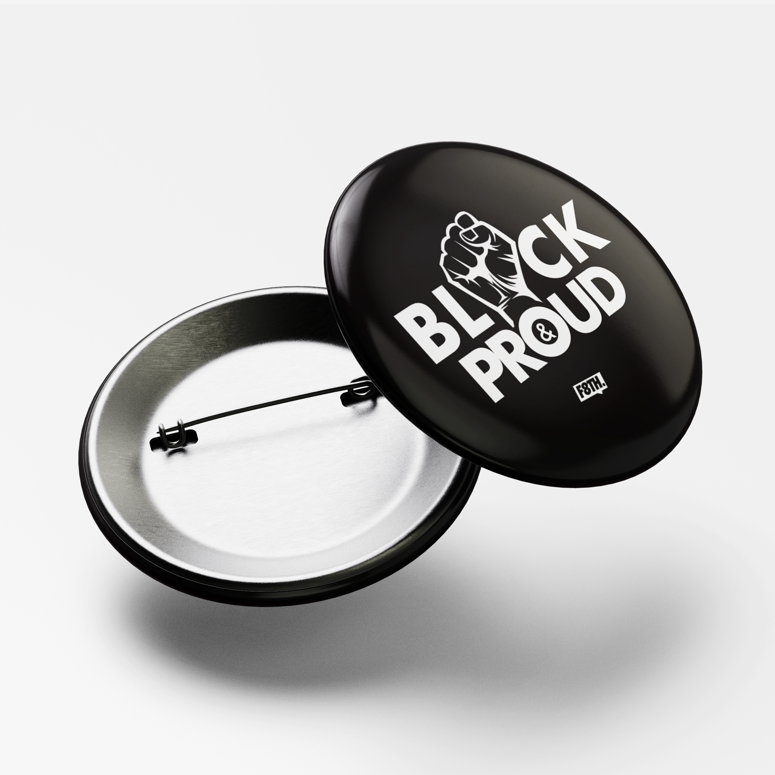 F8TH | Black & Proud Buttons